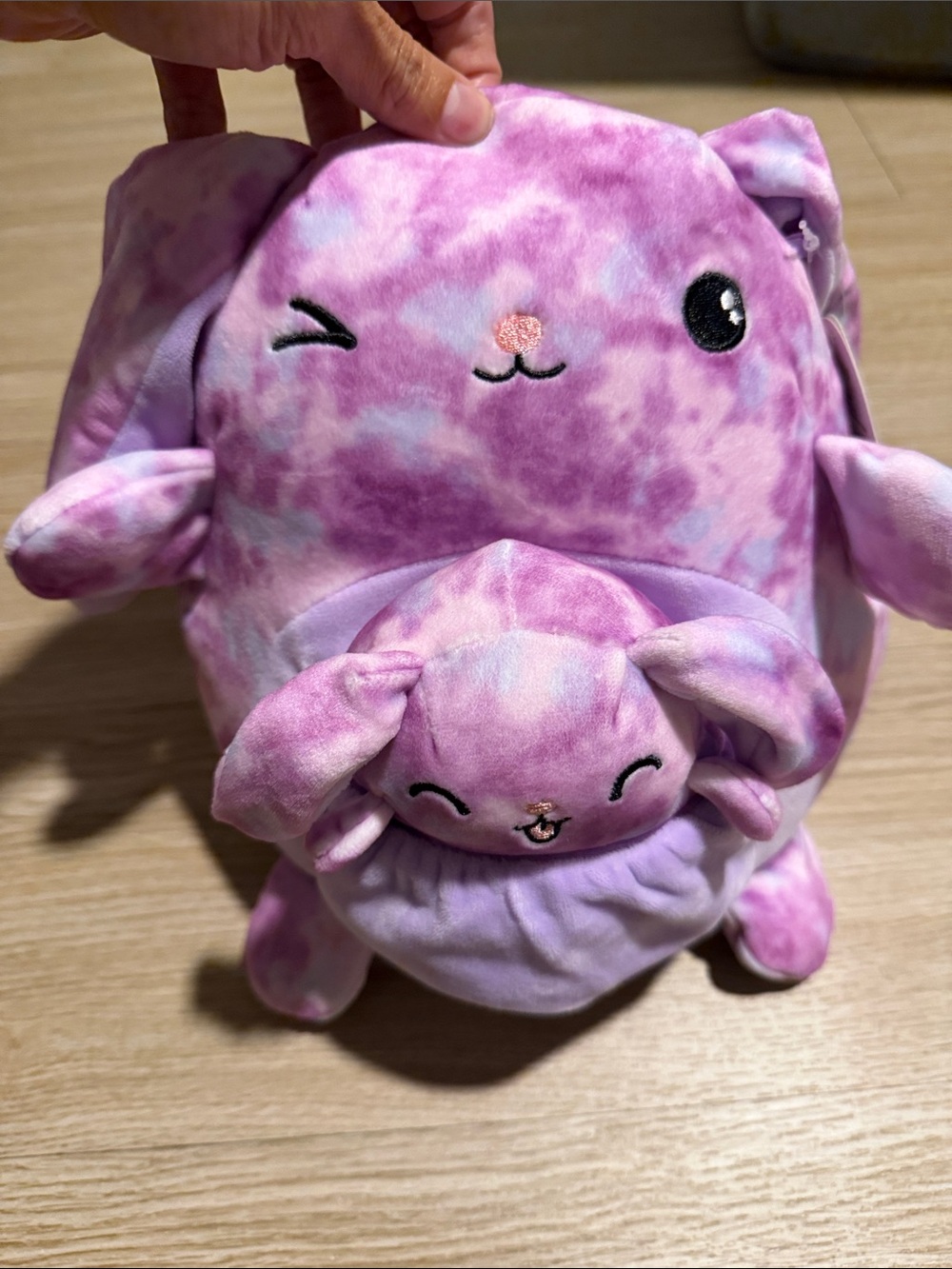 Squishmallow Lilac The Bunny “Mom & Baby Squad” 8in & 4in Set